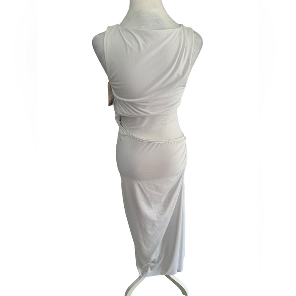 Agua Bendita Maxi Dress Sexy Stretchy Bridal Honeymoon Engagement Asymmetrical L - Picture 3 of 16